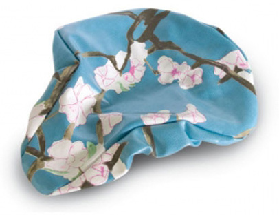 Чехол Basil BLOSSOM TWIG на седло, водооталкив. материал, цветочный принт, blue фото 