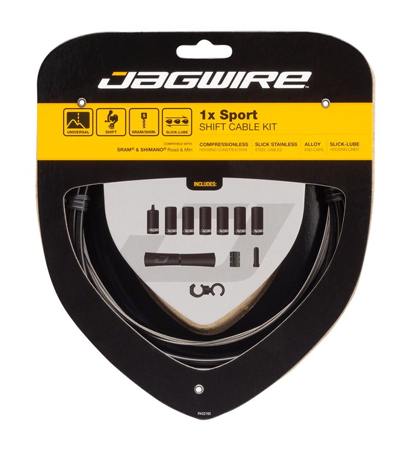 Комплект JAGWIRE 1X Sport Shift Kit UCK350 для перемикачів, на одну сторону, black
