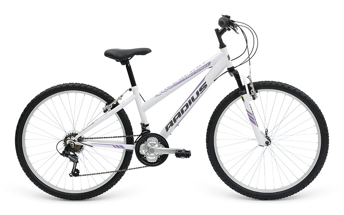 Велосипед 26 "Radius Freespirit рама - 15" Gloss White/Gloss Lavender/Gloss Silver фото 