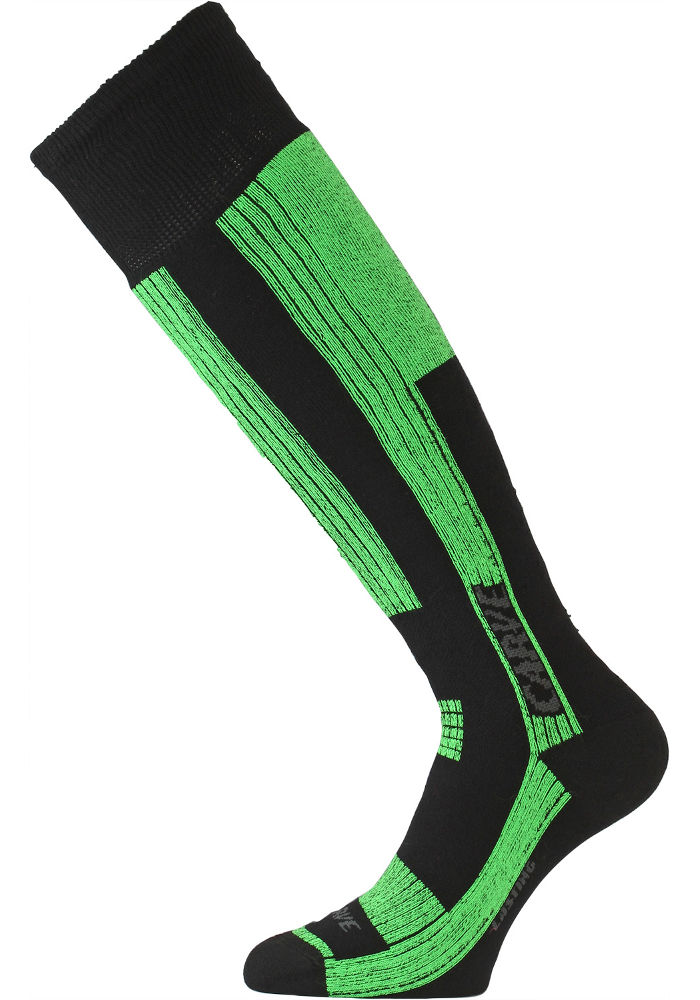 Термоноски Lasting лыжи SKG 906, размер XL, черные/зеленые