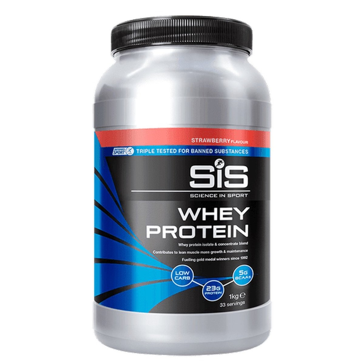 Протеин SiS Whey Protein Powder, Клубника, 1кг