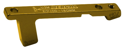 Адаптер Bengal гальм.каліпера передній / задній 180mm PM золотий фото 
