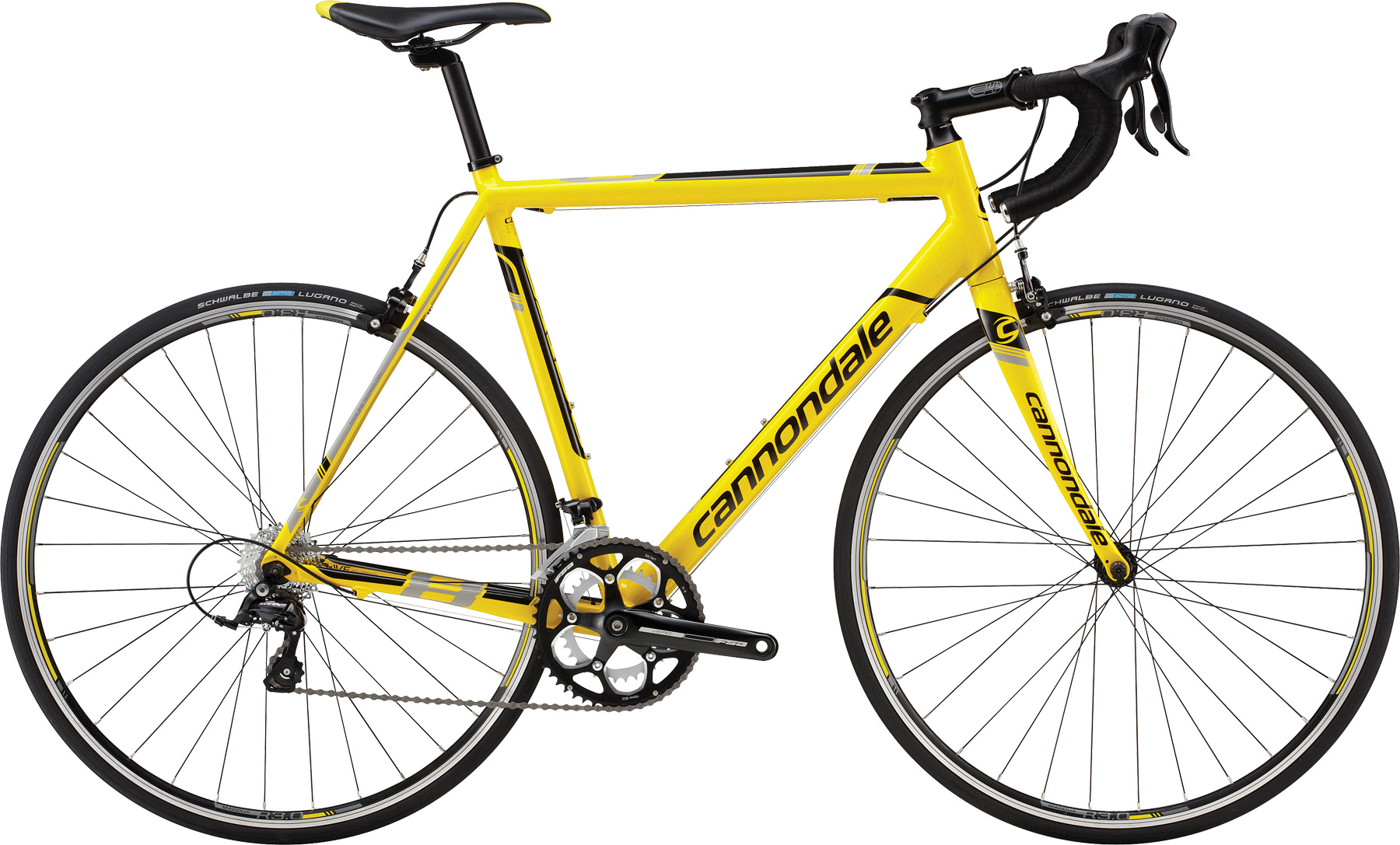 Велосипед 28 "Cannondale CAAD8 7 Sora C рама - 54см 2014 yellow фото 