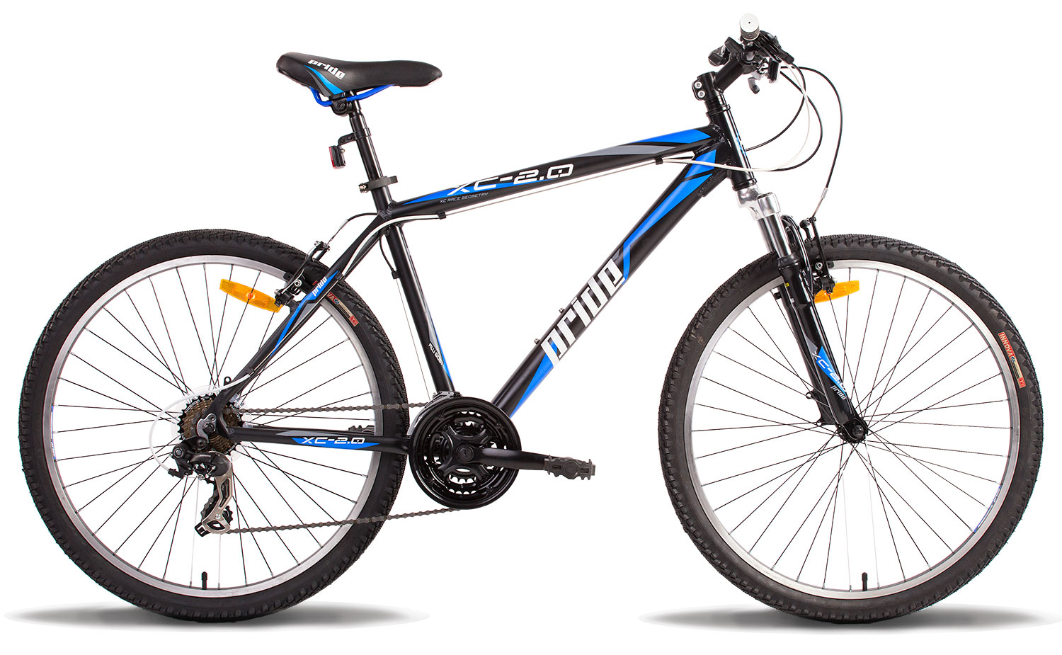 Велосипед 26" Pride XC-2.0 рама - 15" черно-синий матовый 2014 фото 