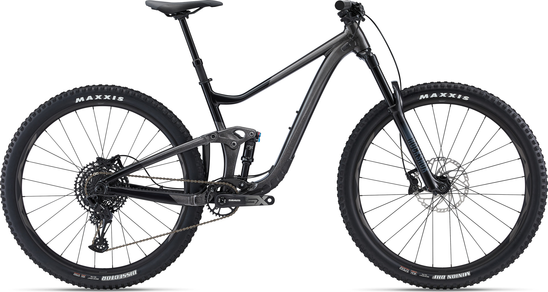 Велосипед 29" Giant TRANCE X 29 2 рама - M 2022 Metallic Black