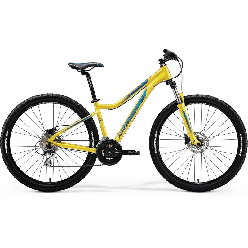 Велосипед 27,5" Merida Juliet 7.20-D рама 15" желто-голубой 2018