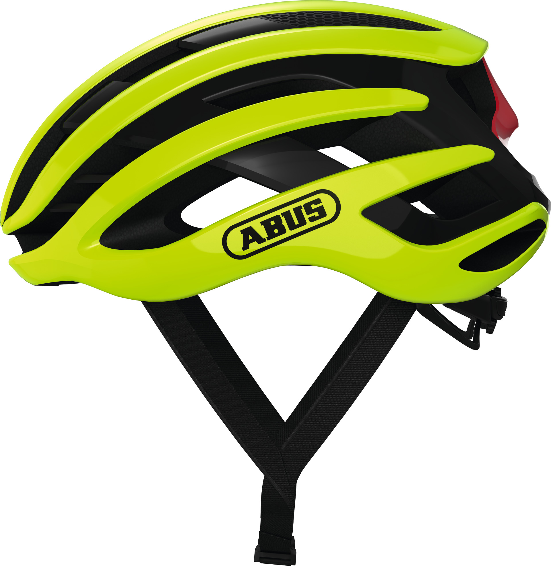 Шлем ABUS AIRBREAKER, размер L (59-61 см), Neon Yellow, желто-черный